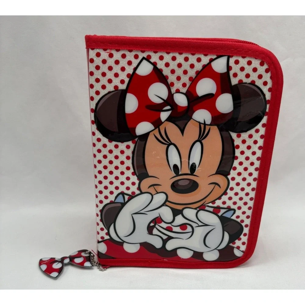 Disney Parks Disneyland Paris Minnie Mouse Art Set Supplies w/Case Pencil Marker